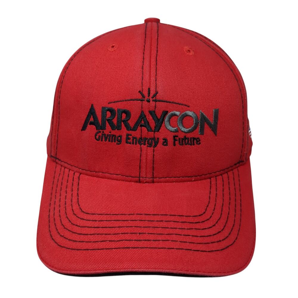 Arraycon Giving Energy A Future Baseball Cap Red One Size Adjustable Crown